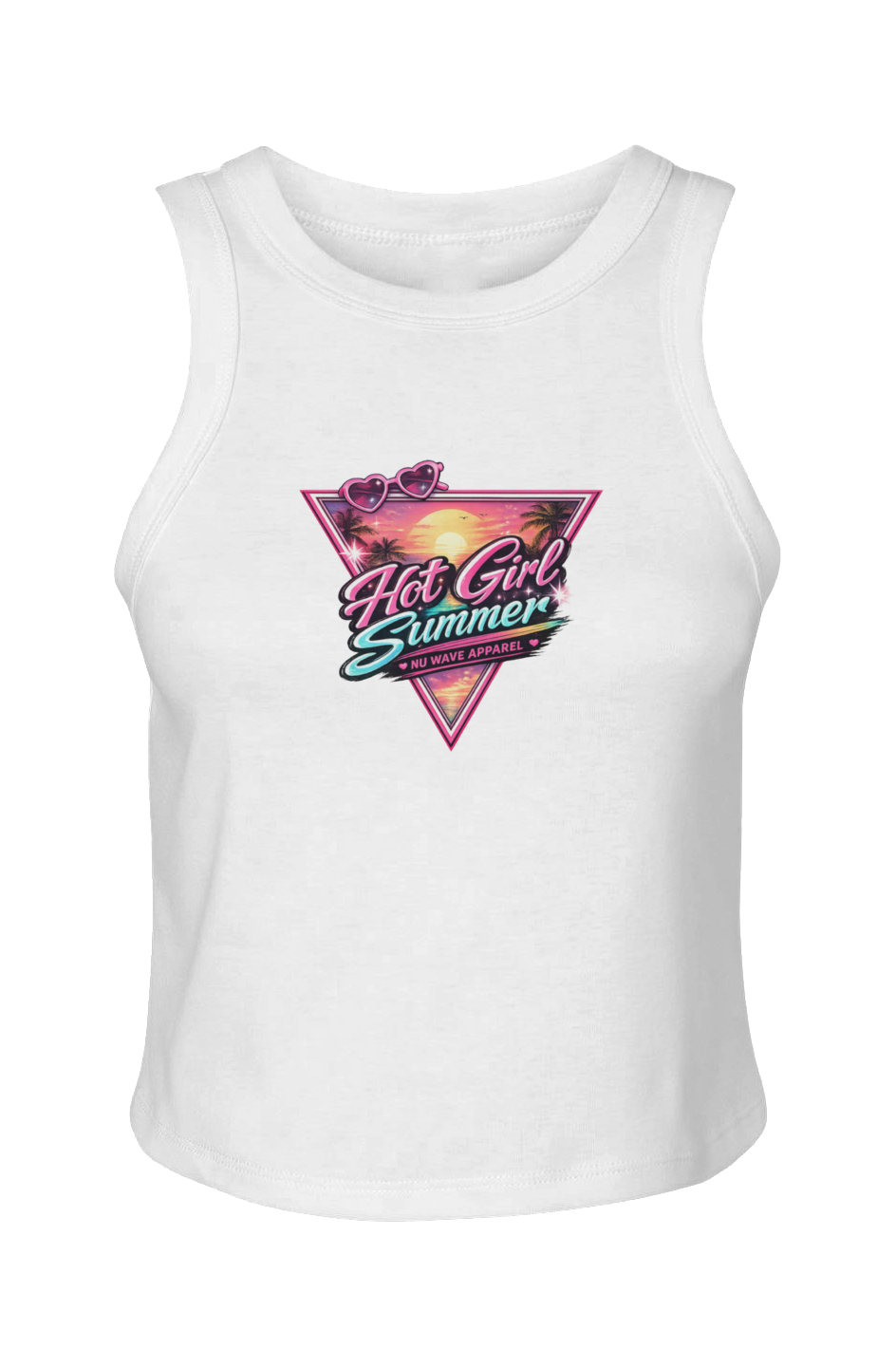 Women's Micro Rib Racer Tank | Hot Girl Summer