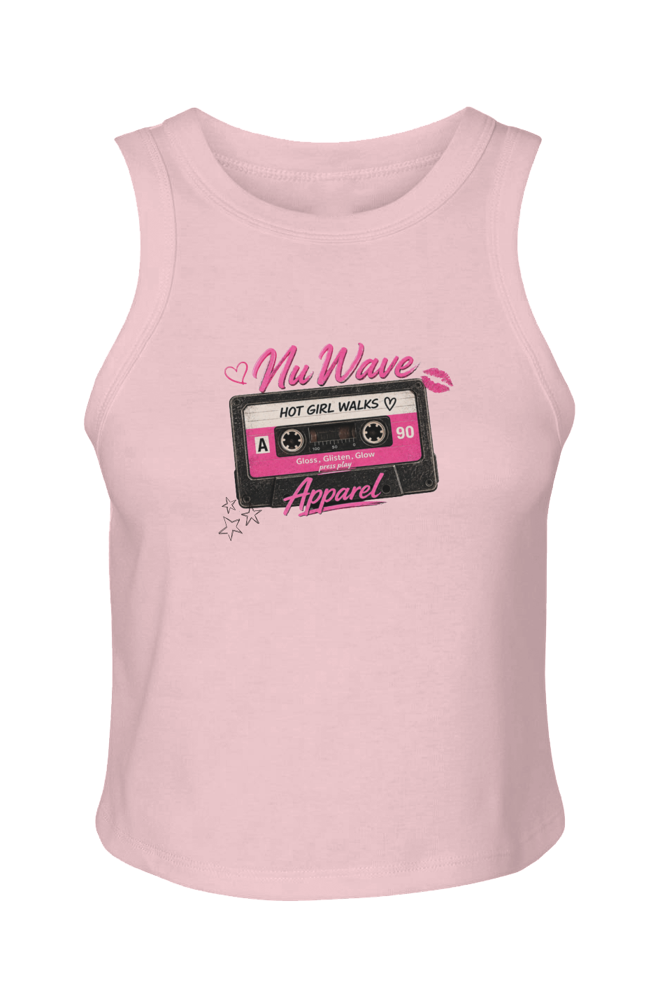 Women's Micro Rib Racer Tank | Hot Girl Walk