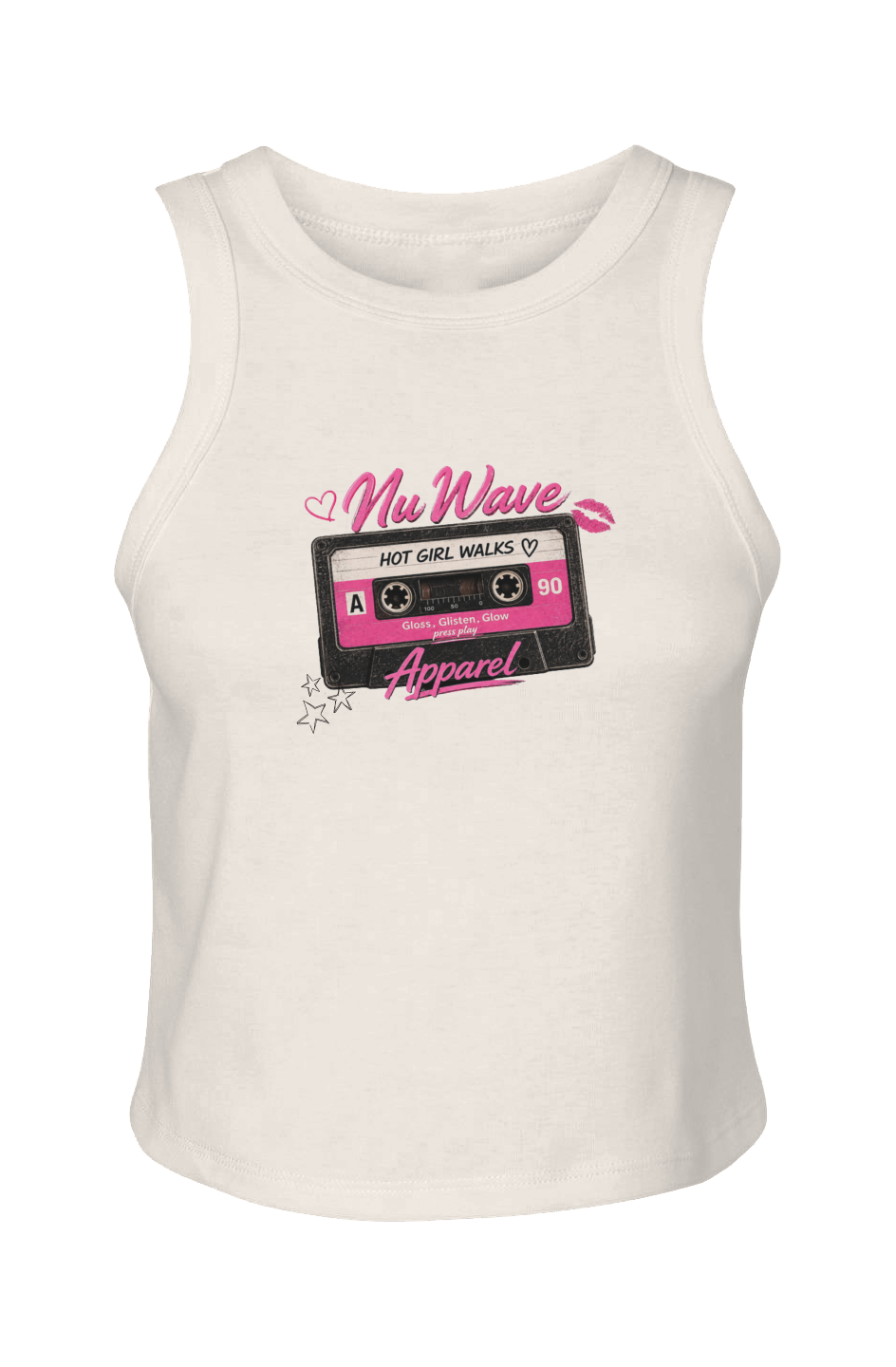 Women's Micro Rib Racer Tank | Hot Girl Walk