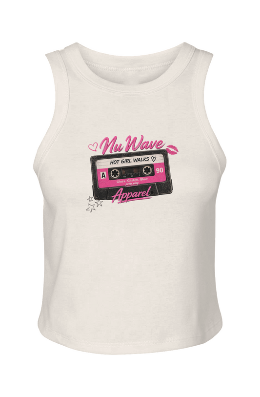 Women's Micro Rib Racer Tank | Hot Girl Walk