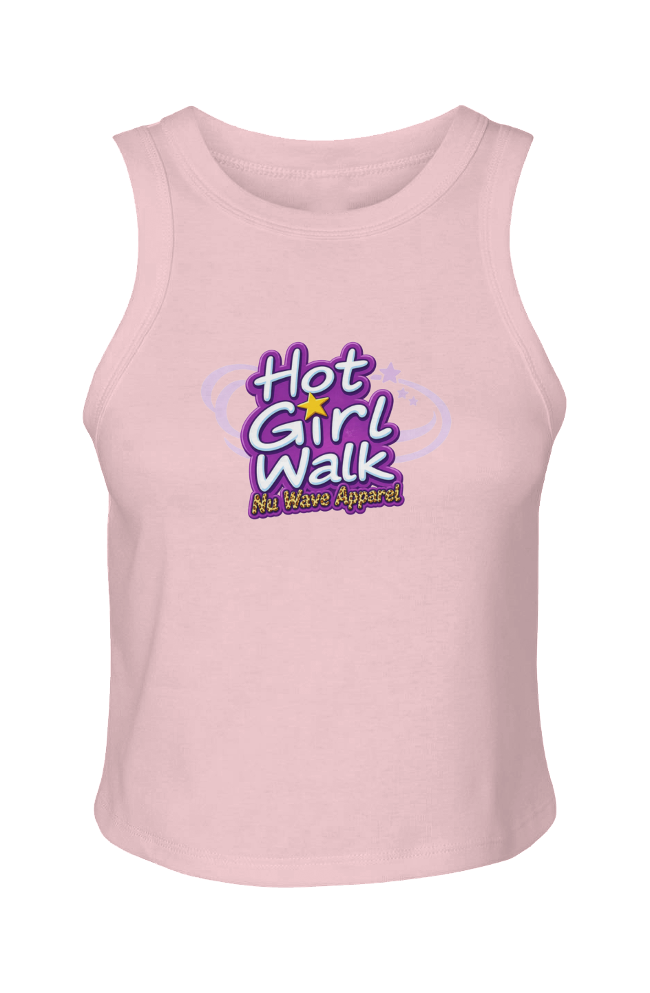 Women's Micro Rib Racer Tank | Hot Girl Walk Cheetah