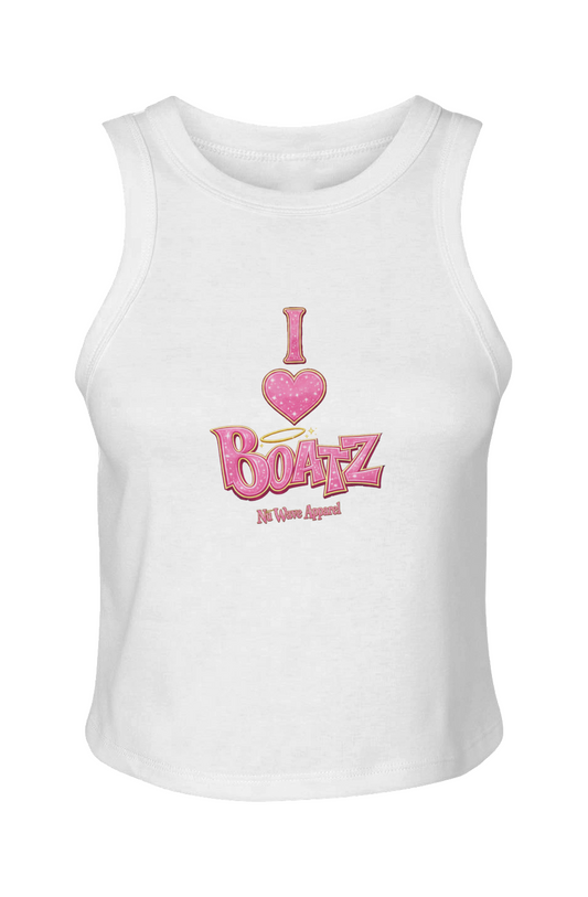 Women's Micro Rib Racer Tank | I <3 Boatz